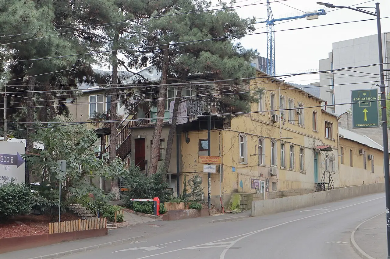 A residential building on a Tbilisi street