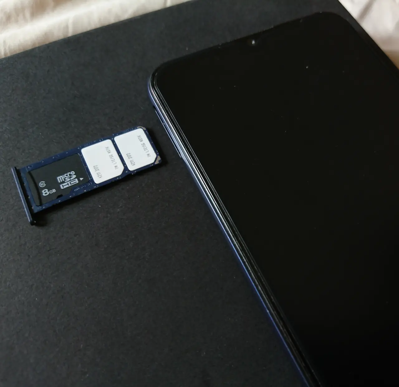 A SIM menu on a modern smartphone