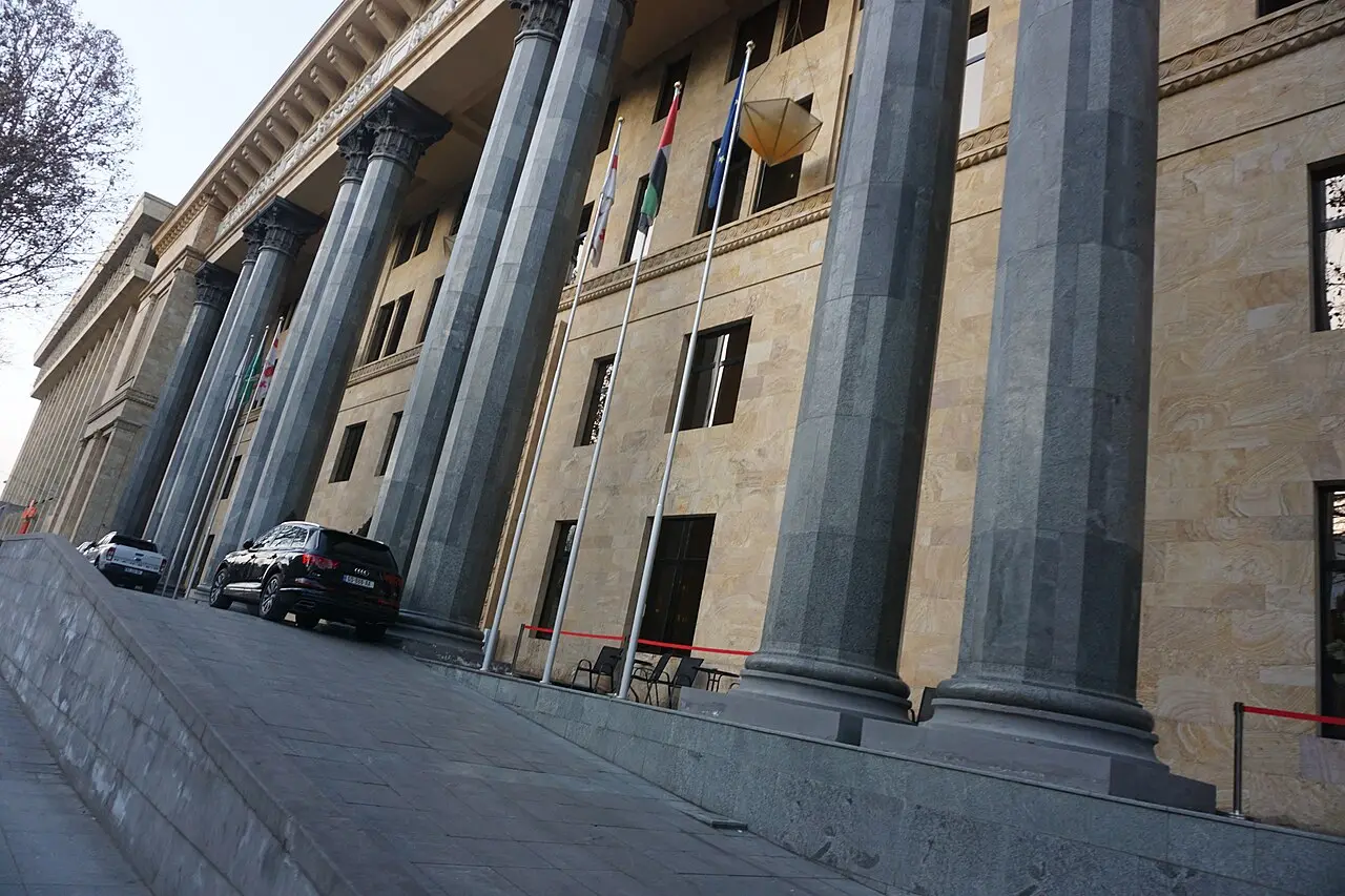 The Biltmore hotel building on Rustaveli Avenue in Tbilisi