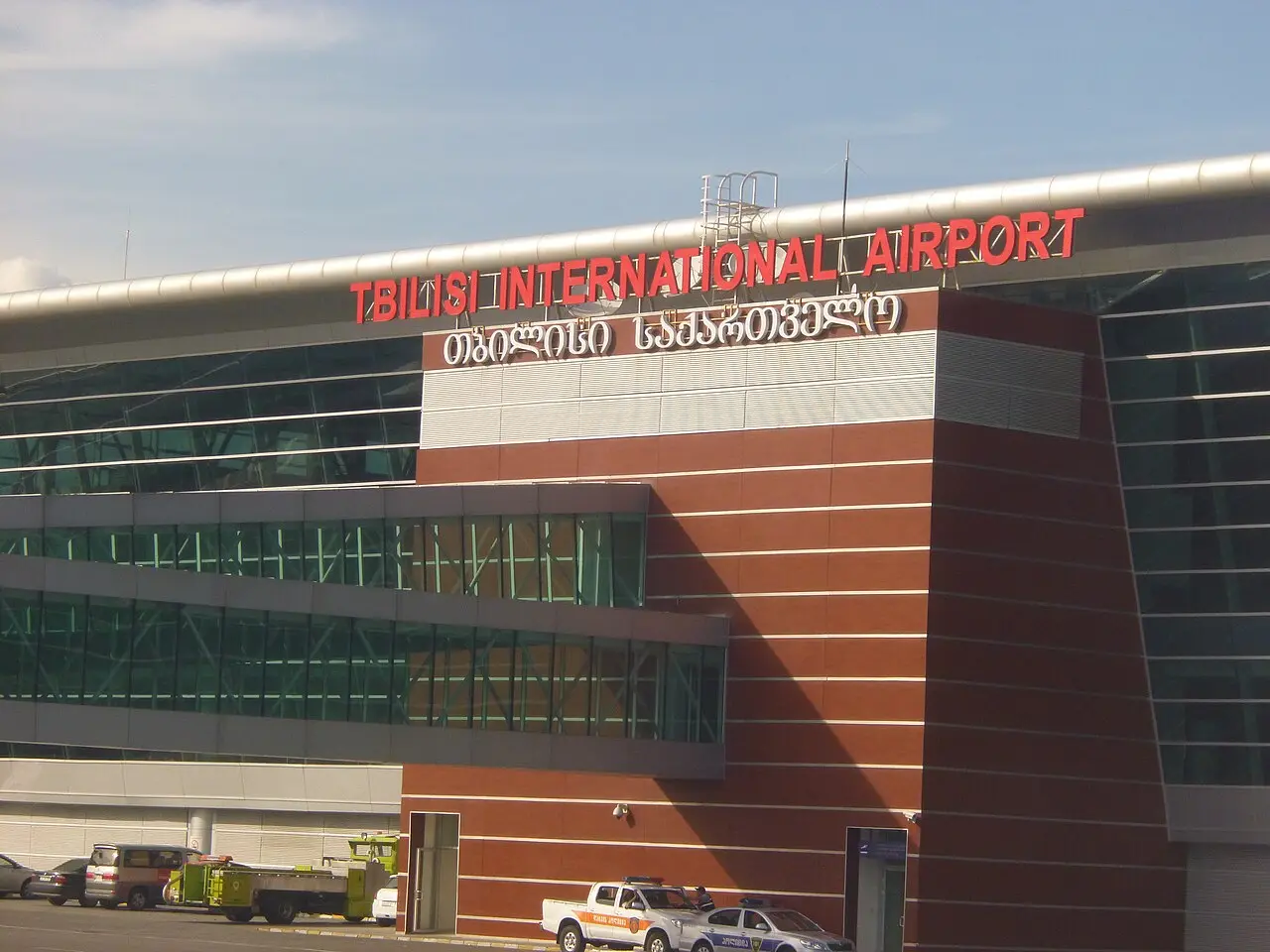 The terminal building of Tbilisi International Airport
